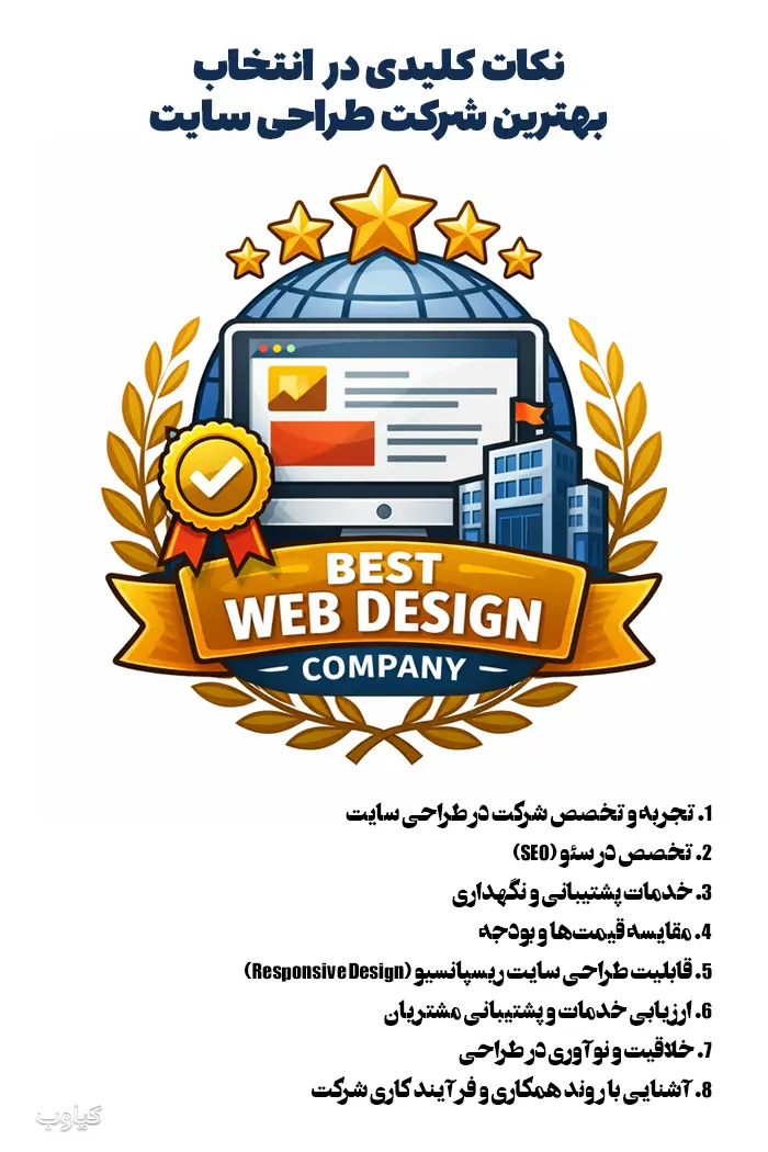 نکات کلیدی در انتخاب بهترین شرکت طراحی سایت